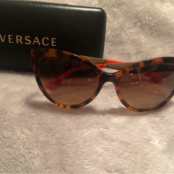 Versace Accessories - Versace Brown Tortoise Sunglasses